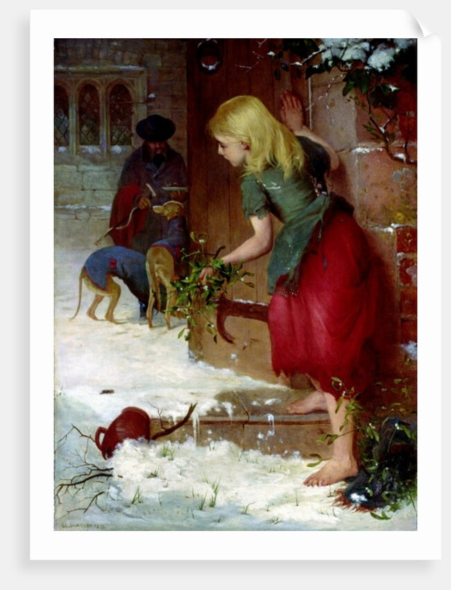 Mistletoe Seller, 1871 by Samuel Edmund Waller