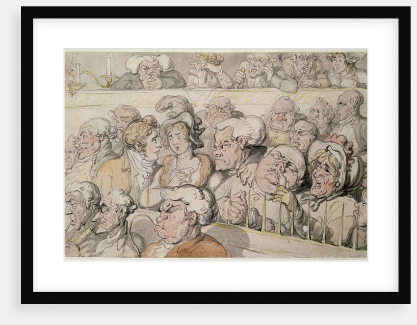 At the Theatre, In the Pit by Thomas Rowlandson