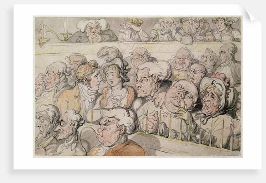 At the Theatre, In the Pit by Thomas Rowlandson