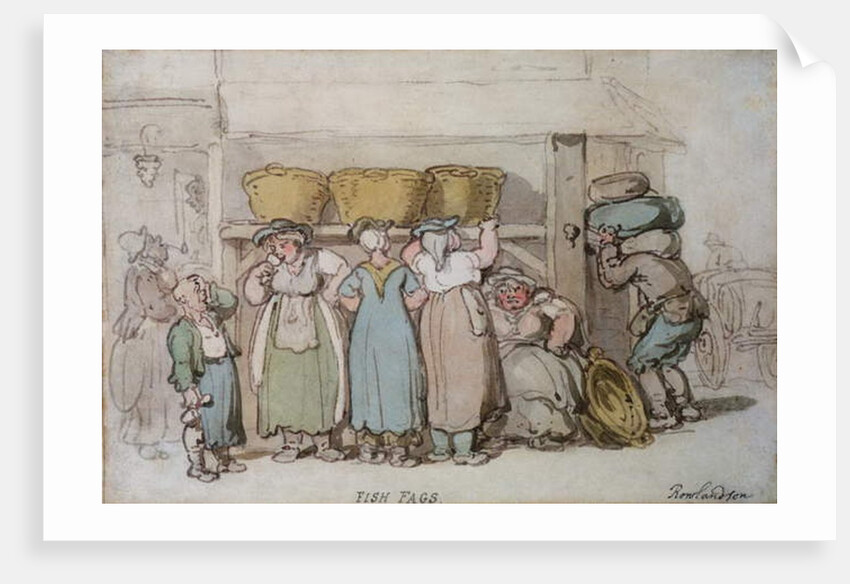 Fish Fags by Thomas Rowlandson