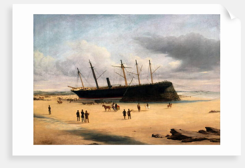 SS Great Britain Ashore in Dundrum Bay, Ireland, 1846 by English School