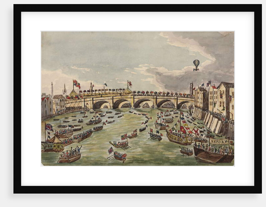 The Opening of New London Bridge, 1st August 1831 by English School