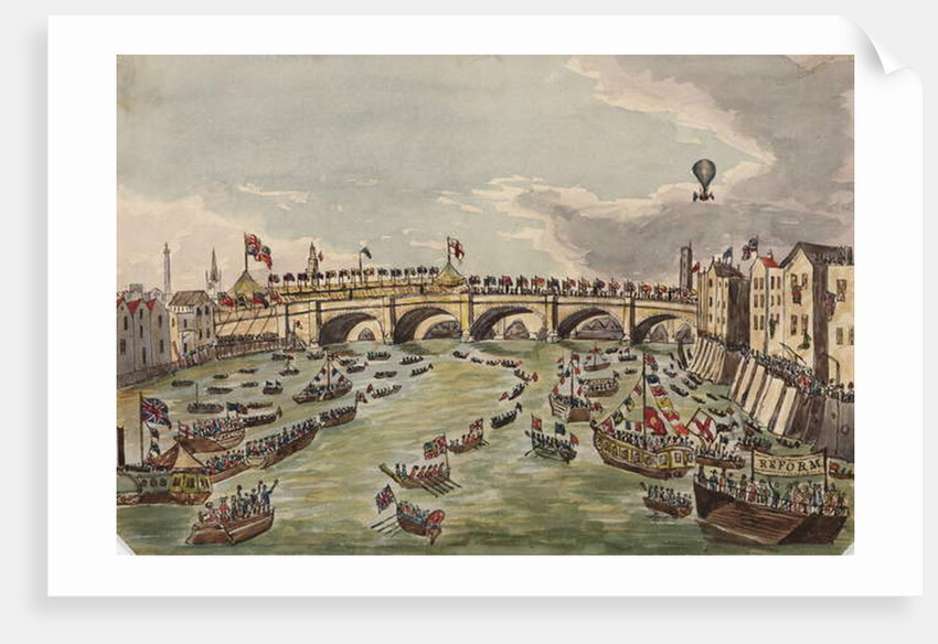 The Opening of New London Bridge, 1st August 1831 by English School