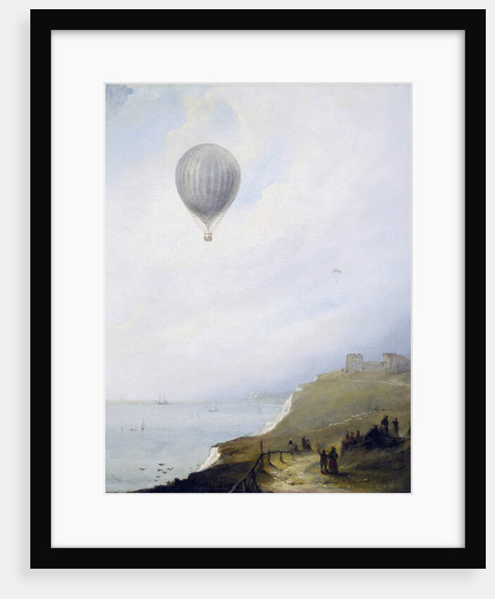 Balloon Over Cliffs, Dover, 1840 by E.W. Cocks