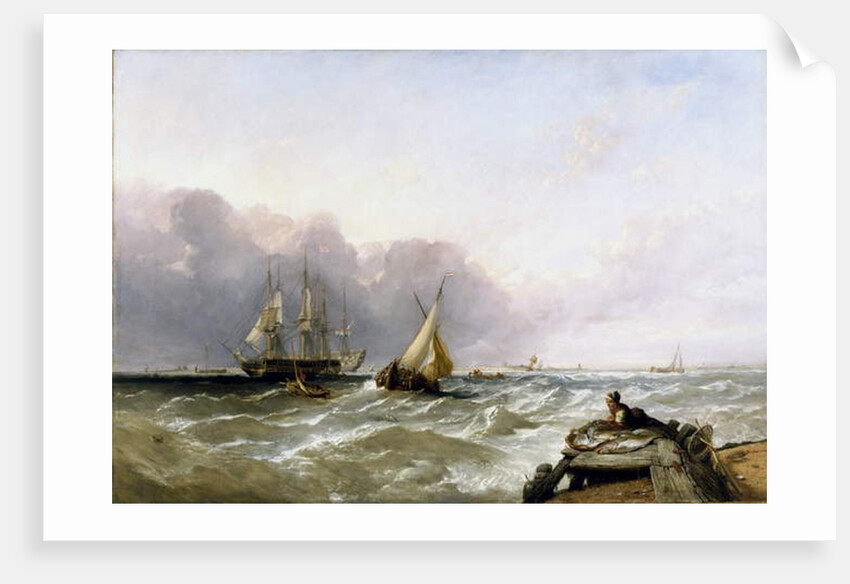 Shipping Off the Dutch Coast, c.1830 by William Clarkson Stanfield
