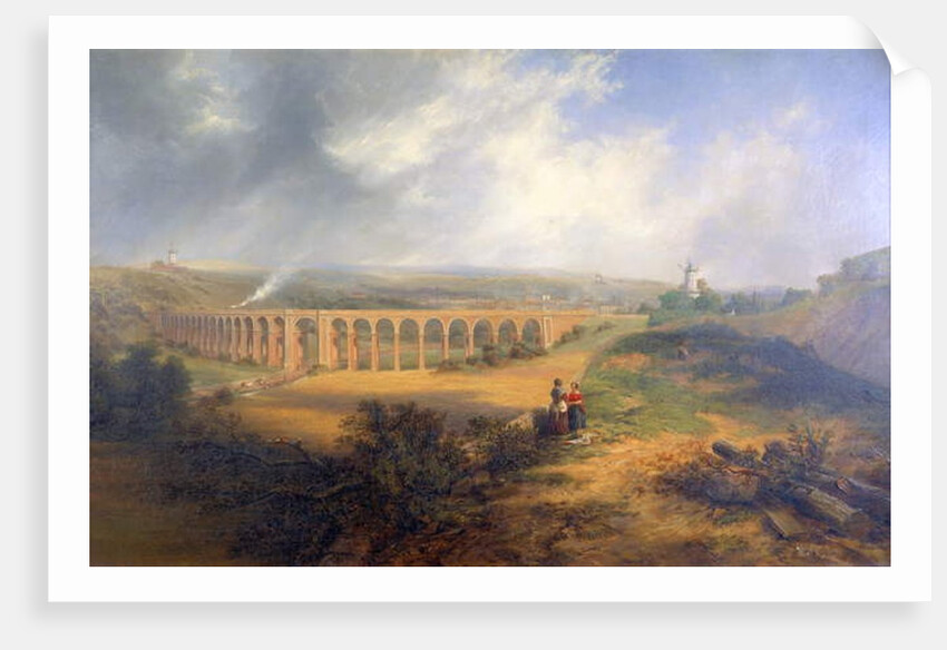 Rastrick's viaduct, London Road, Brighton by John Wilson Carmichael