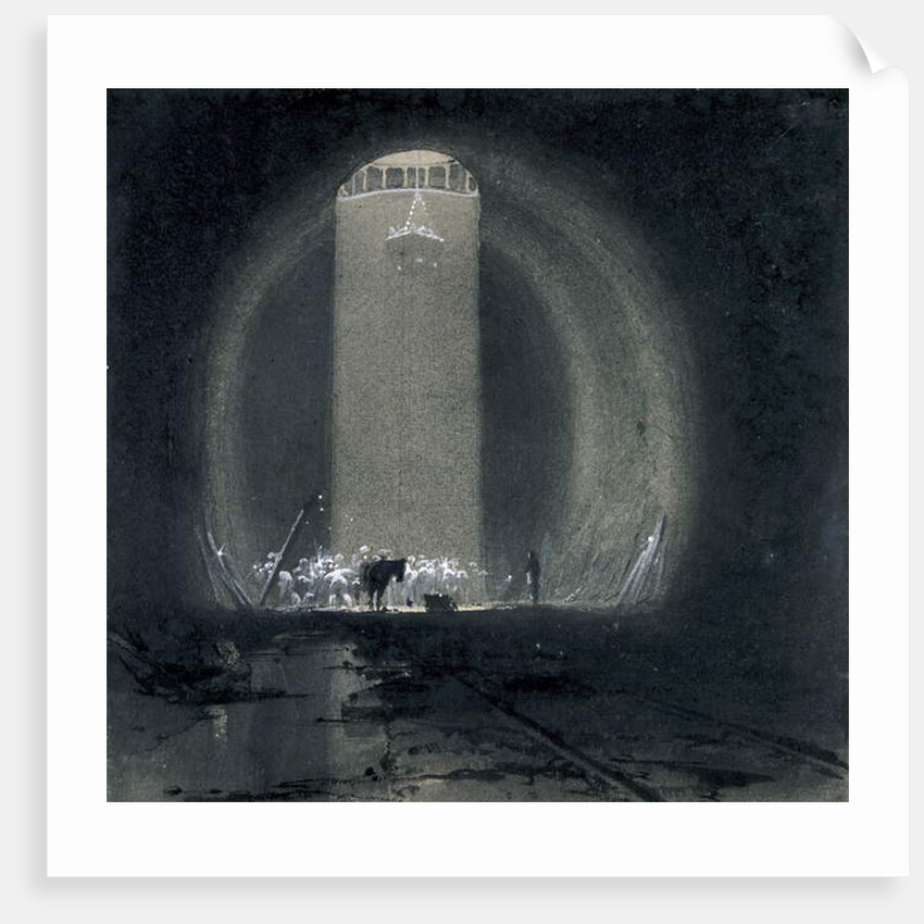 Working shaft, Kilsby Tunnel, Northamptonshire, 8th July 1837 by John Cooke Bourne