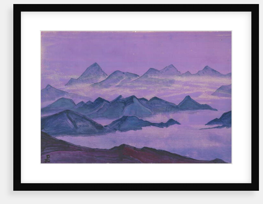 Himalayas. Album leaf, 1934 by Nicholas Roerich