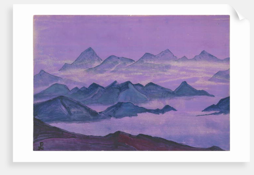 Himalayas. Album leaf, 1934 by Nicholas Roerich