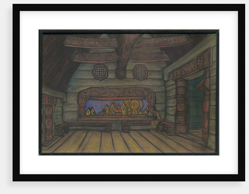Yaroslavna's Tower Room, Décor for Borodin's opera 'Prince Igor', 1914 by Nicholas Roerich