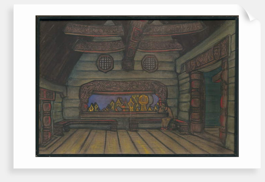 Yaroslavna's Tower Room, Décor for Borodin's opera 'Prince Igor', 1914 by Nicholas Roerich