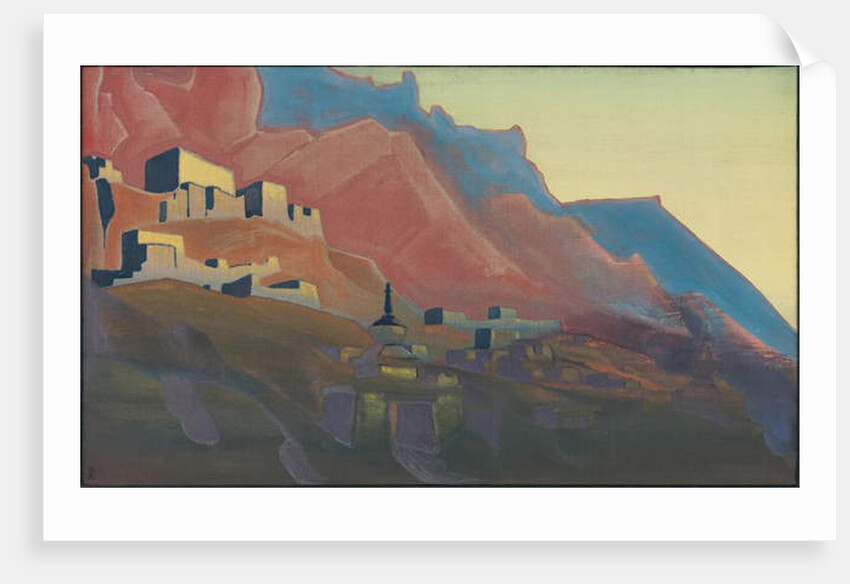 Ladakh, Sunset, 'Holy Mountains' series, 1933 by Nicholas Roerich