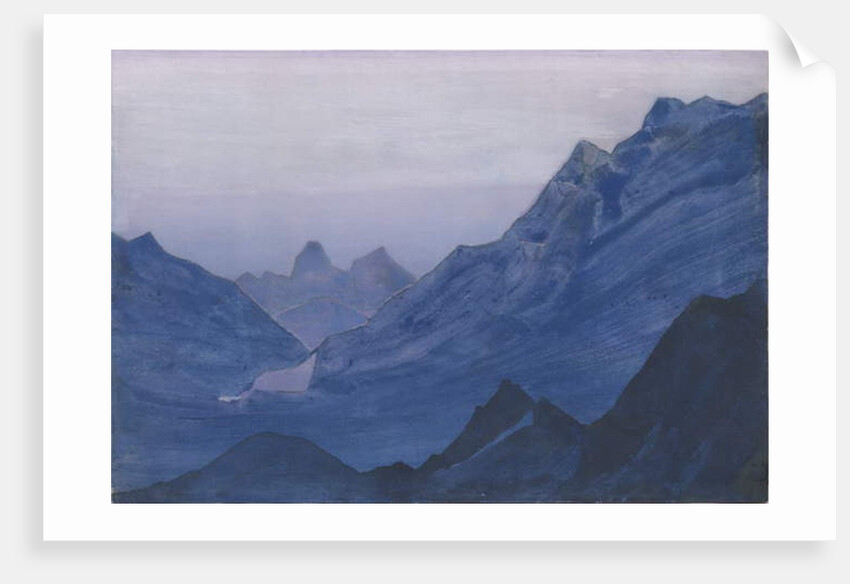 Himalayas, album leaf, 1934 by Nicholas Roerich