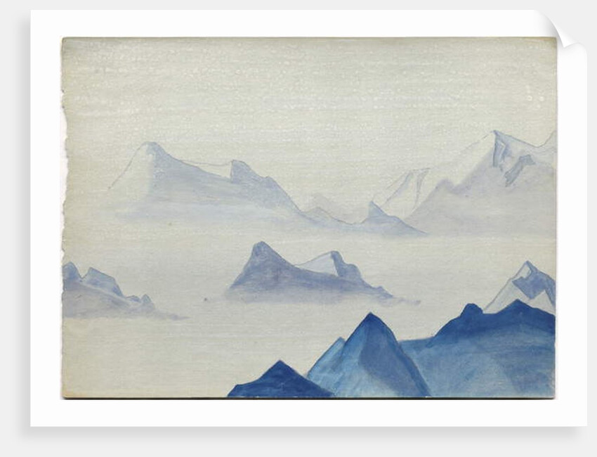 Himalayas, album leaf, 1933/34 by Nicholas Roerich