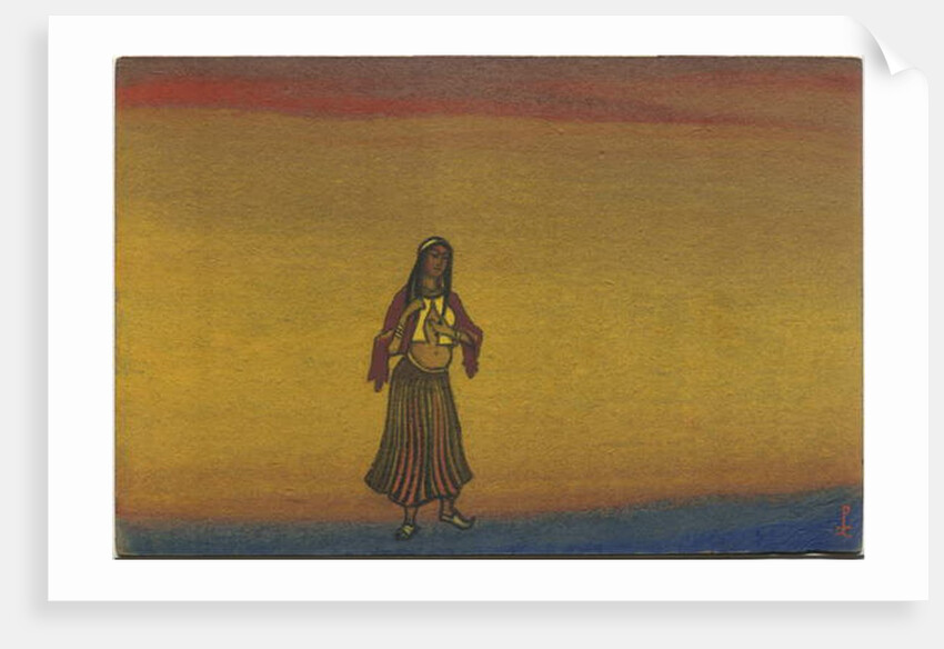 A Captive Girl, costume design for 'Polovtsian Dances' from Borodin's opera 'Prince Igor', 1943 by Nicholas Roerich