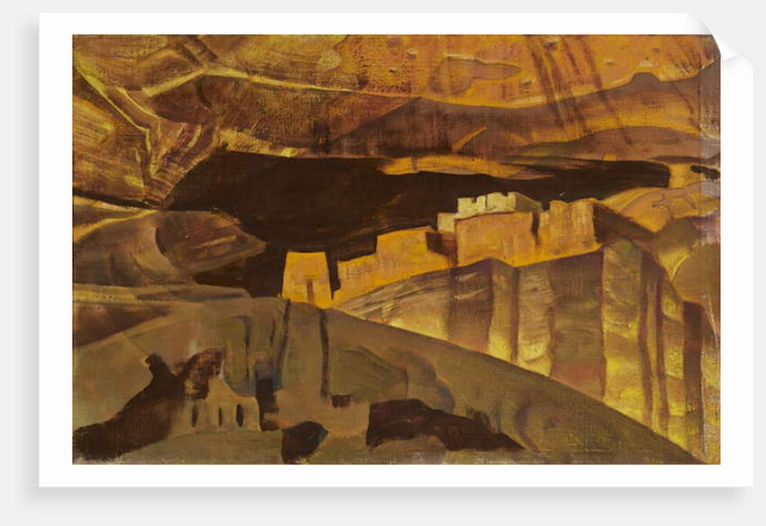 White House ruins in Canyon De Chelly, 1921 by Nicholas Roerich