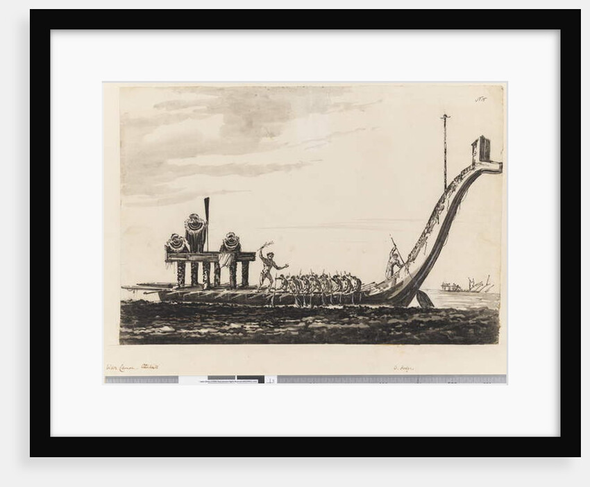 Page 15 War canoe, Otaheite, 1768-75 by William Hodges
