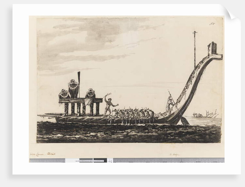 Page 15 War canoe, Otaheite, 1768-75 by William Hodges