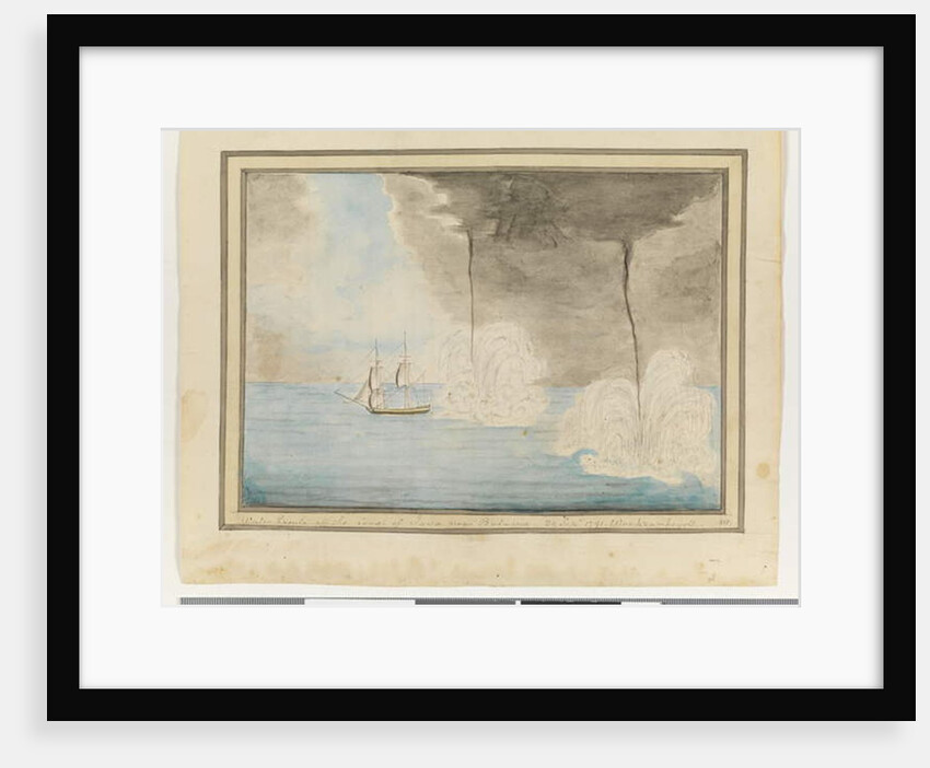 Water Spouts off the Coast of Java near Batavaia, 24 Sepr 1791 by William Bradley