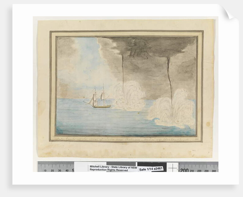 Water Spouts off the Coast of Java near Batavaia, 24 Sepr 1791 by William Bradley