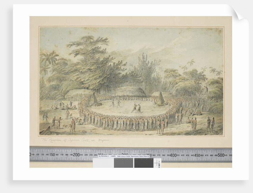 F.4 The Reception of Captain Cook in Hapaee, c.1773-84 by John Webber