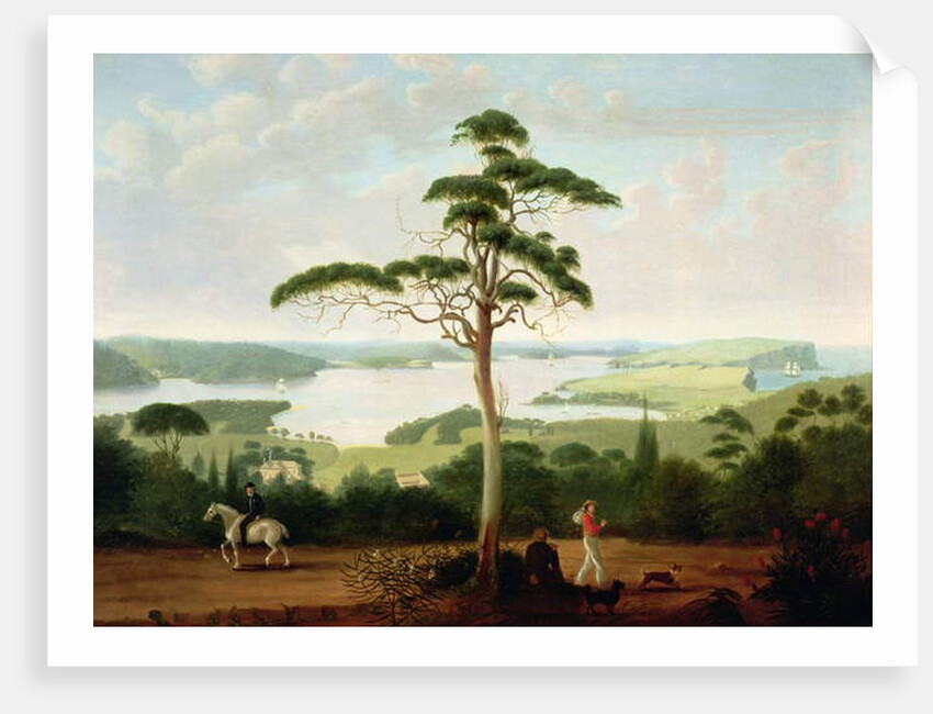 Sydney Harbour looking towards the Heads, 1848 by Jacob Janssen