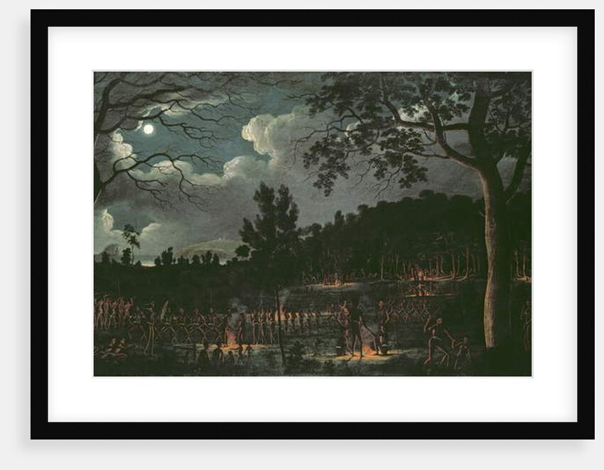 Corroboree at Newcastle, c.1818 by Joseph Lycett