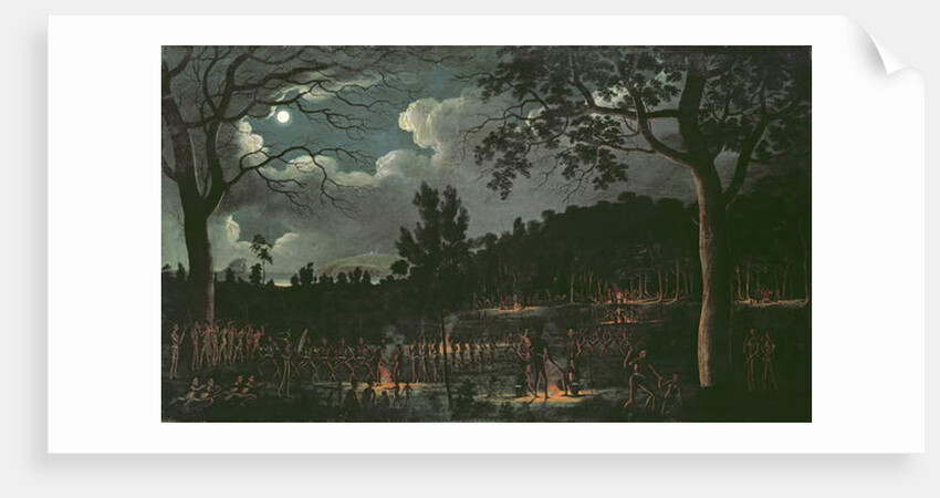 Corroboree at Newcastle, c.1818 by Joseph Lycett