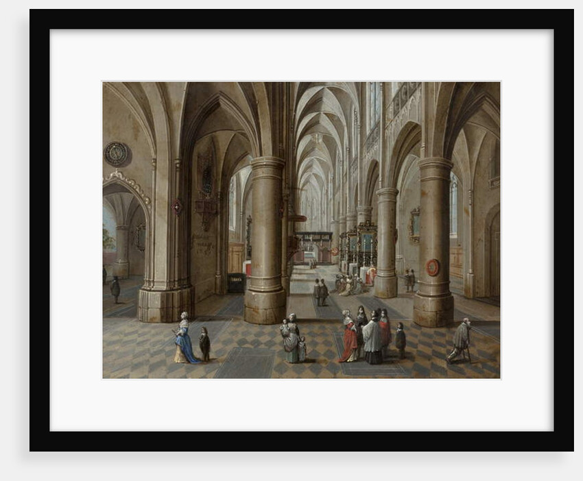 A cathedral interior, 1657 by Pieter the Elder Neeffs