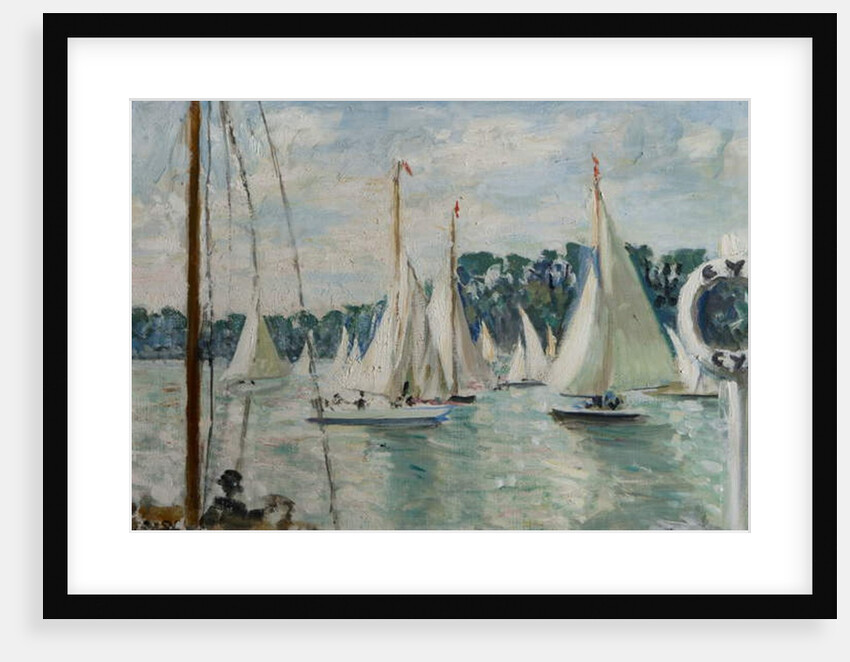 Racing Yachts on the Seine by Jacques-Emile Blanche