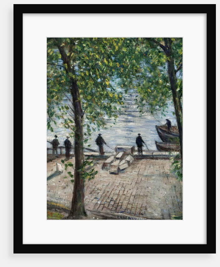 Fishermen on the Seine, 1939 by Christopher Richard Wynne Nevinson