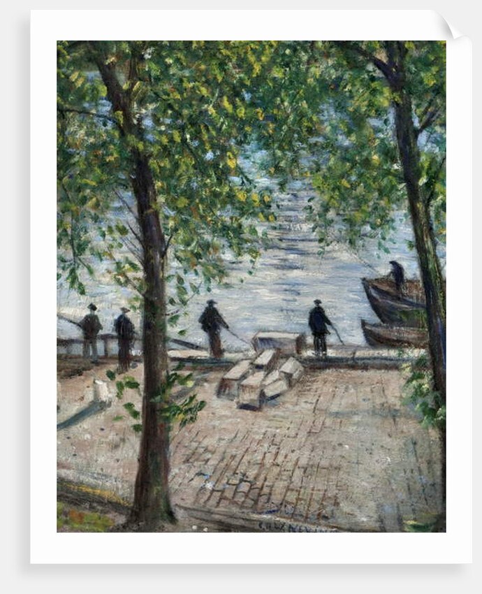 Fishermen on the Seine, 1939 by Christopher Richard Wynne Nevinson