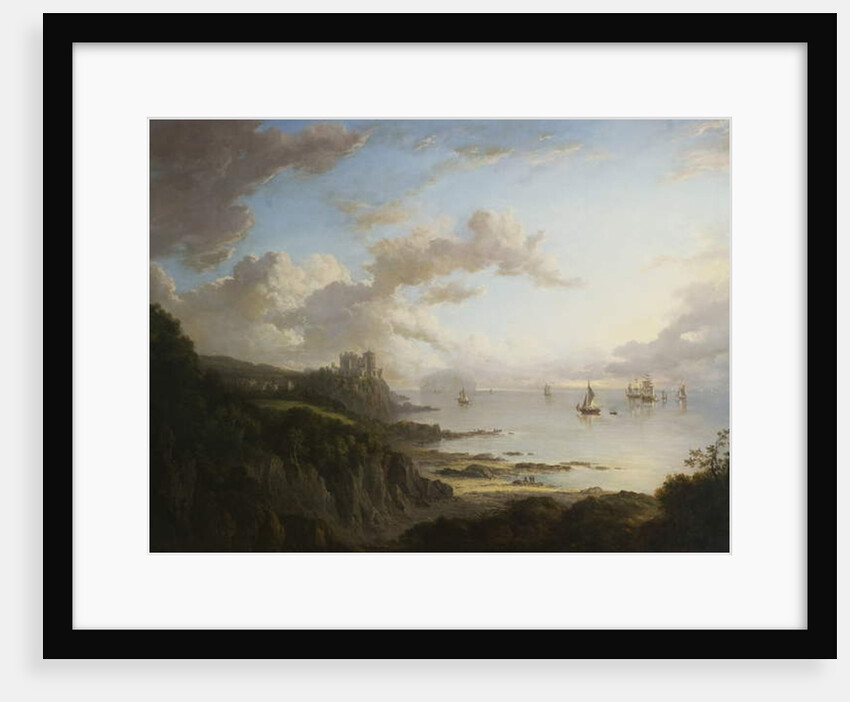 Culzean Castle from the North with Ailsa Craig, c.1816 by Alexander Nasmyth