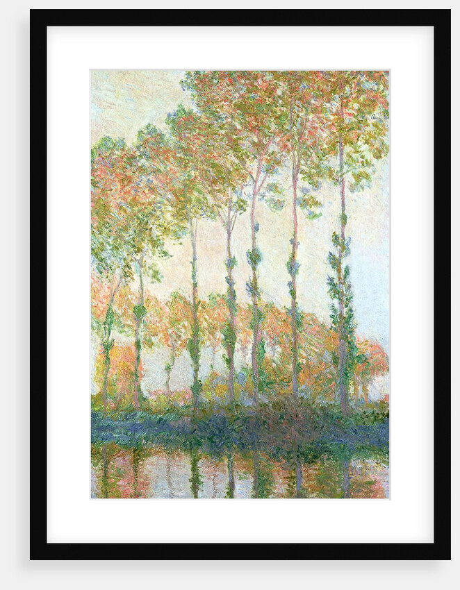 Poplars on the banks of the Epte, Autumn, 1891 by Claude Monet