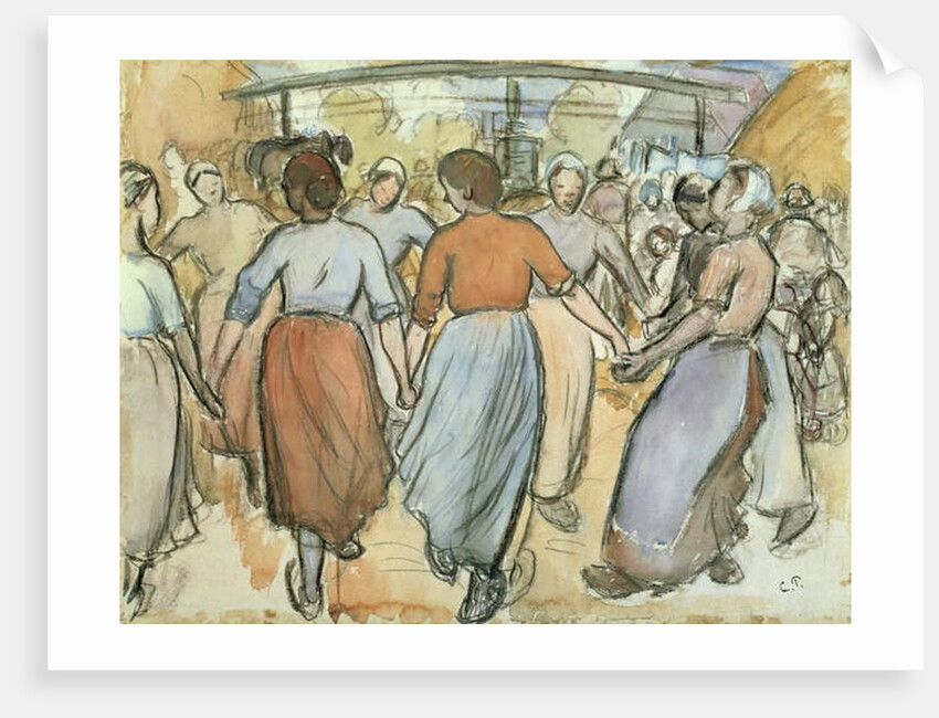 The Round, c.1884 by Camille Pissarro