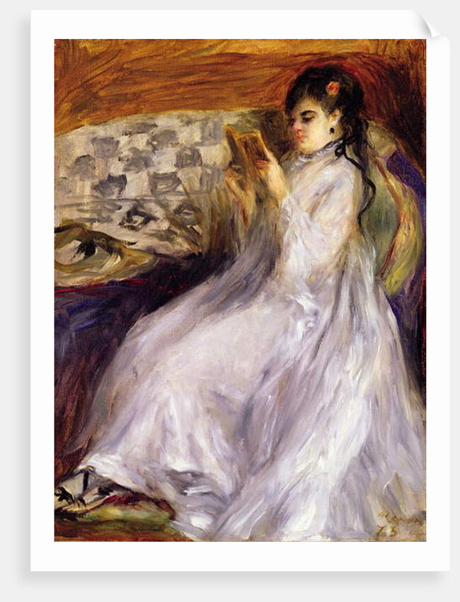 Young Woman Reading, c.1873 by Pierre Auguste Renoir
