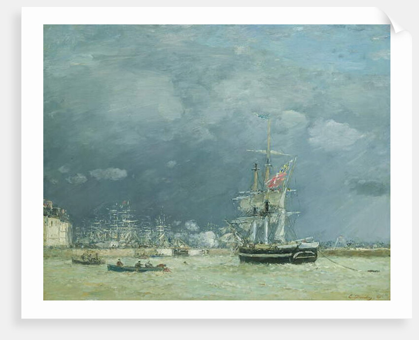 Evening, Le Havre, 1866 by Eugene Louis Boudin
