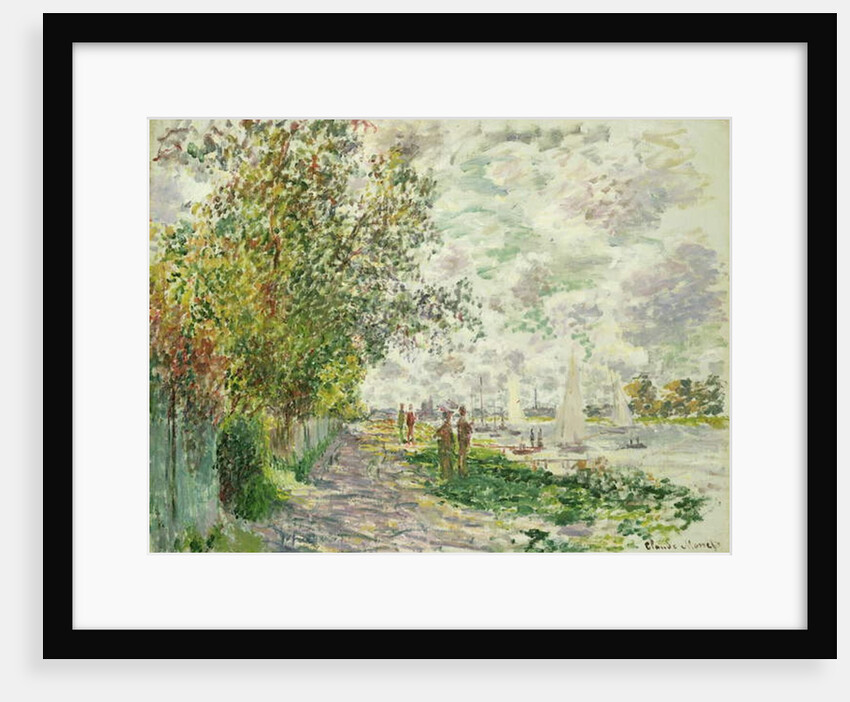 The Riverbank at Gennevilliers, c.1875 by Claude Monet