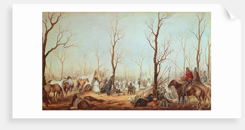 The Cossacks on the Champs Elysees, 1815 by French School