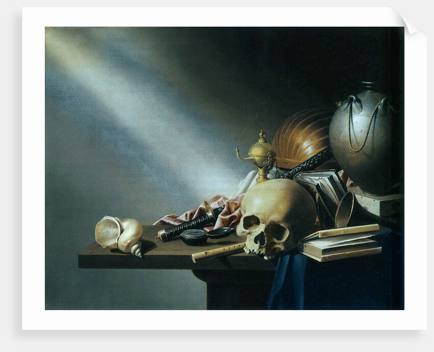 Still Life: An Allegory of the Vanities of Human Life, c.1640 by Harmen van Steenwyck