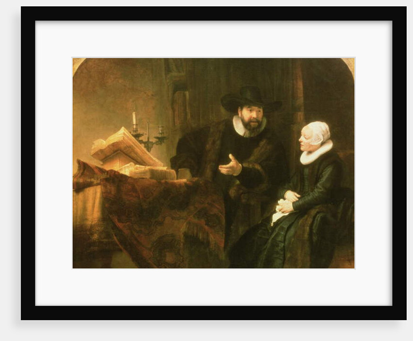 Portrait of Cornelius Anslo and his Wife, 1641 by Rembrandt Harmensz. van Rijn