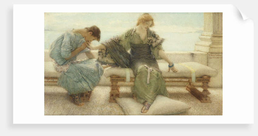Ask me no more....for at a touch I yield, 1886 by Lawrence Alma-Tadema