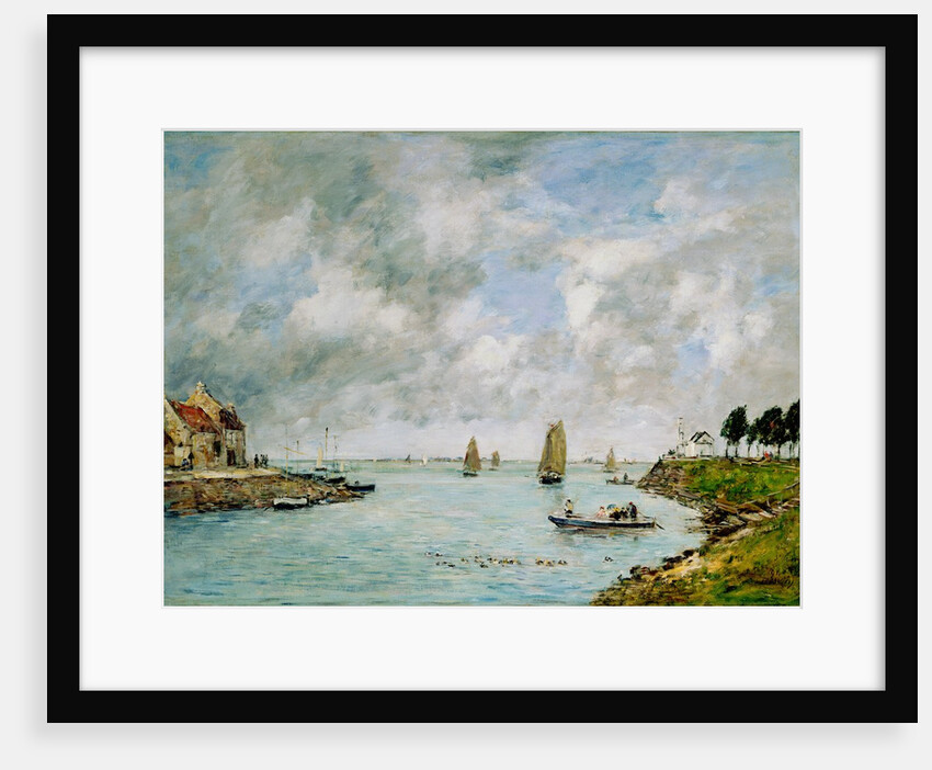 St.Valery-sur-Somme, 1891 by Eugene Louis Boudin