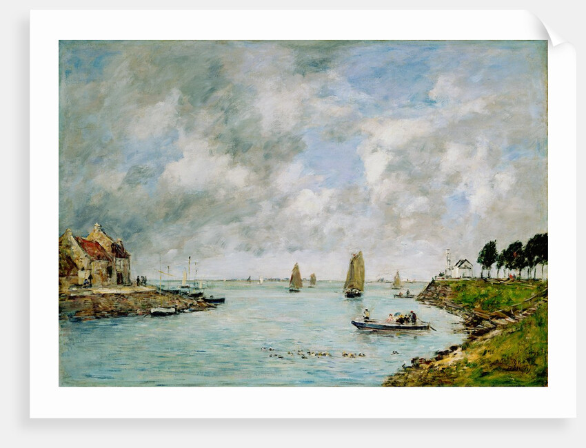 St.Valery-sur-Somme, 1891 by Eugene Louis Boudin