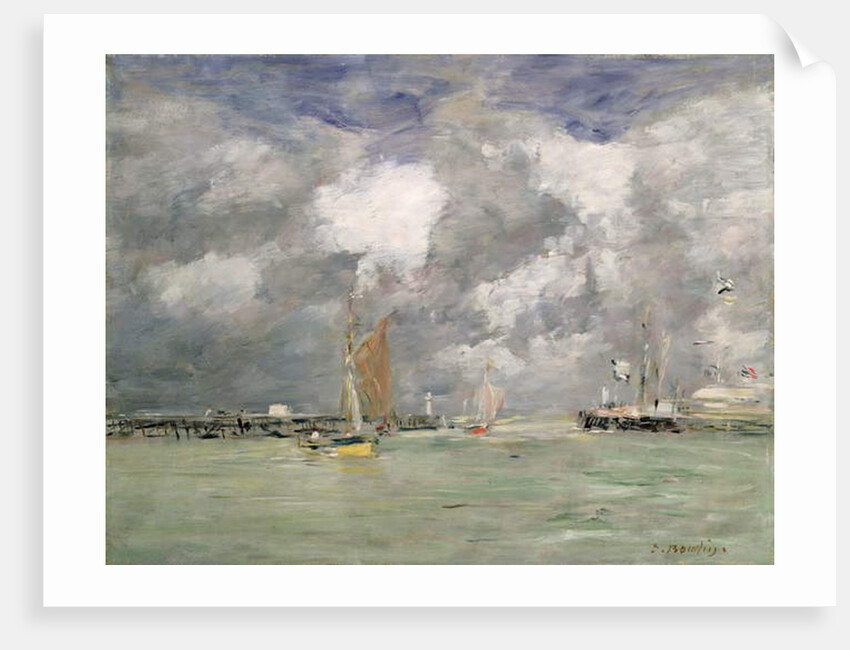 High Tide at Trouville, c.1892-96 by Eugene Louis Boudin