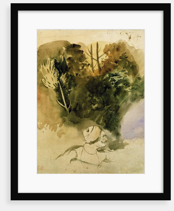 Study of a Gurkha of the Indian Army, 1830 by Ferdinand Victor Eugene Delacroix