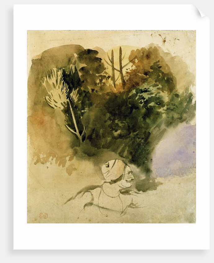 Study of a Gurkha of the Indian Army, 1830 by Ferdinand Victor Eugene Delacroix