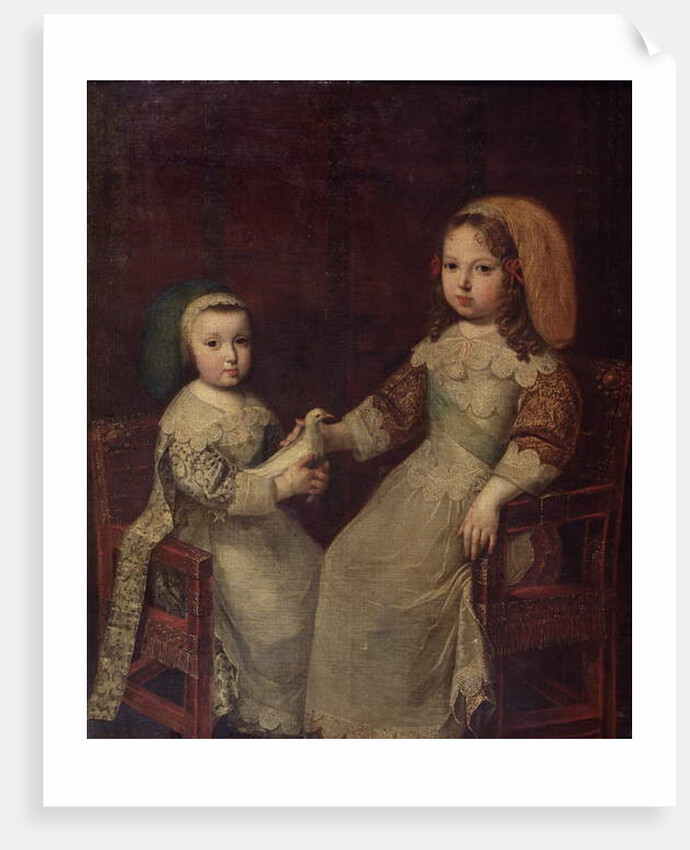 King Louis XIV as a child with Philippe I, Duke of Orleans by Charles Beaubrun