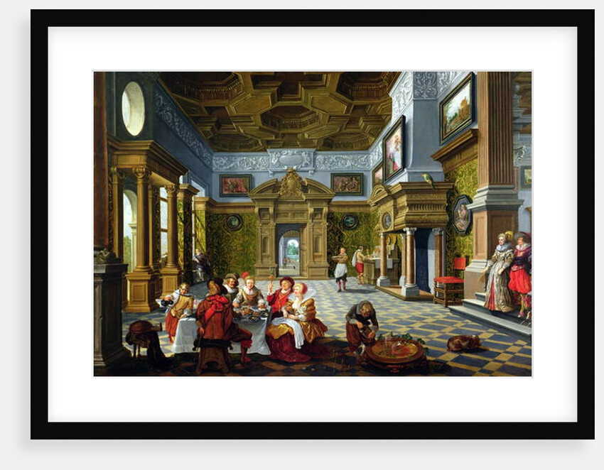 Interior of a Palatial Room, 1622 by Bartolomeus van Bassen
