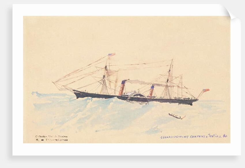 Scotia, a Cunard steamship, c.1879-80 by Henri de Toulouse-Lautrec